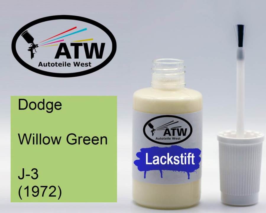 Dodge, Willow Green, J-3 (1972): 20ml Lackstift, von ATW Autoteile West.